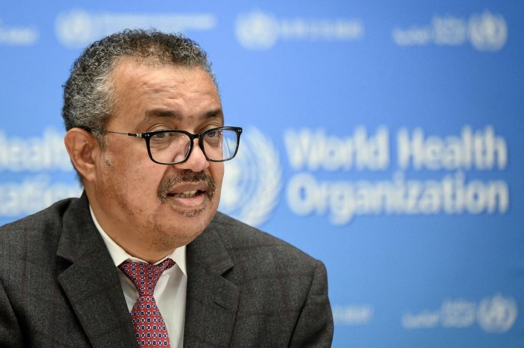 Direktur Jenderal Organisasi Kesehatan Dunia (WHO) Tedros Adhanom Ghebreyesus (Foto oleh FABRICE COFFRINI/AFP via Getty Images)