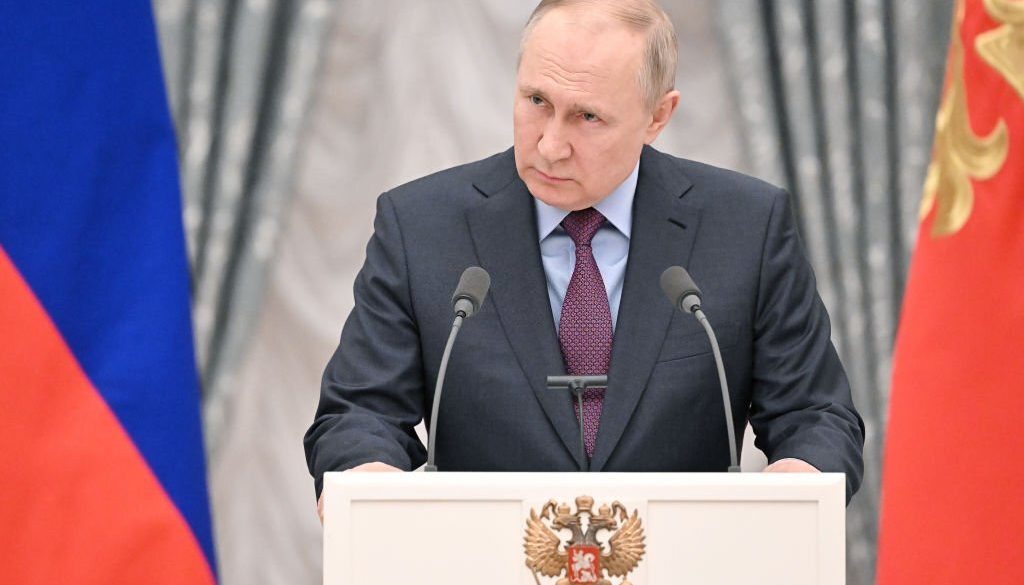 Russia's President Vladimir Putin (Photo by Sergei Guneyev\TASS via Getty Images)
