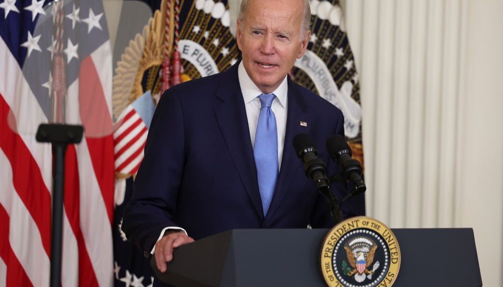 Presiden AS Joe Biden di Gedung Putih pada 7 September 2022 di Washington, DC. (Foto oleh Kevin Dietsch/Getty Images)