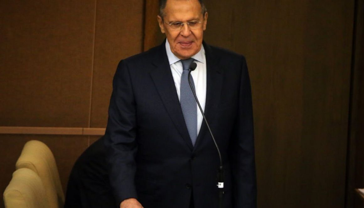 Menteri Luar Negeri Rusia Sergei Lavrov di Moskow, Rusia, 3 Oktober 2022 (Foto oleh Kontributor/Getty Images)