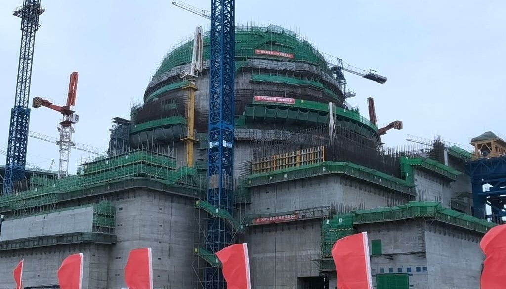 YUNXIAO, CHINA - APRIL 22: General view of the construction site of the Zhangzhou Nuclear Power Plant on April 22, 2023 in Yunxiao County, Zhangzhou City, Fujian Province of China. (Photo by Xie Yanbing/China News Service/VCG via Getty Images)