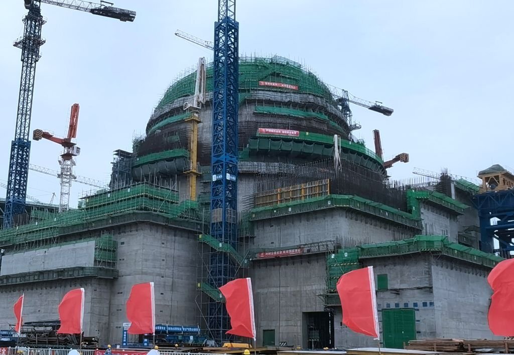 YUNXIAO, CHINA - APRIL 22: General view of the construction site of the Zhangzhou Nuclear Power Plant on April 22, 2023 in Yunxiao County, Zhangzhou City, Fujian Province of China. (Photo by Xie Yanbing/China News Service/VCG via Getty Images)