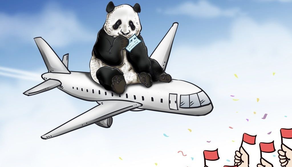 Ilustrasi: Panda raksasa YaYa pulang ke rumah, Suqian, Provinsi Jiangsu, China, 26 April 2023. Ya Ya, panda raksasa yang tinggal di Kebun Binatang Memphis di Amerika Serikat, dijadwalkan kembali ke China. (Kredit foto harus dibaca CFOTO/Future Publishing via Getty Images)