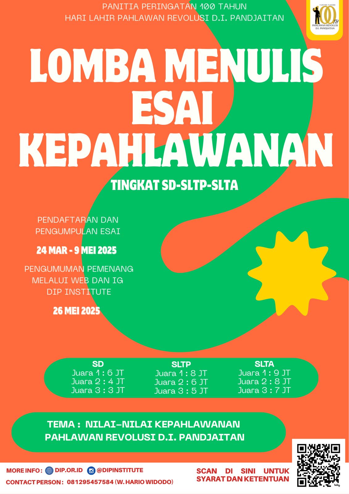 Lomba Esai Kepahlawanan SD-SMP-SLTA