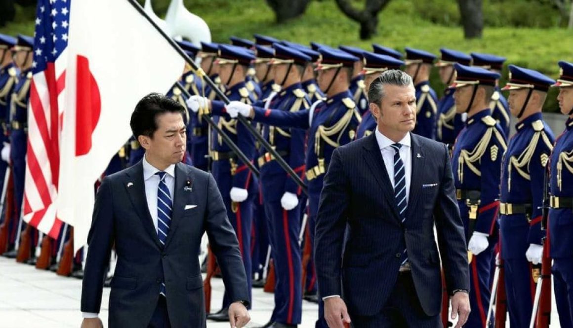 Japanese Minister of Defense Shinjiro Koizumi meets with US Secdef Pete Hegseth