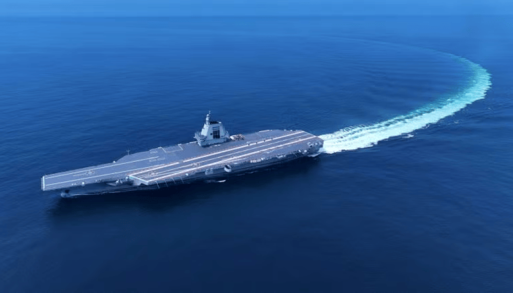 Fujian in Sea Trials