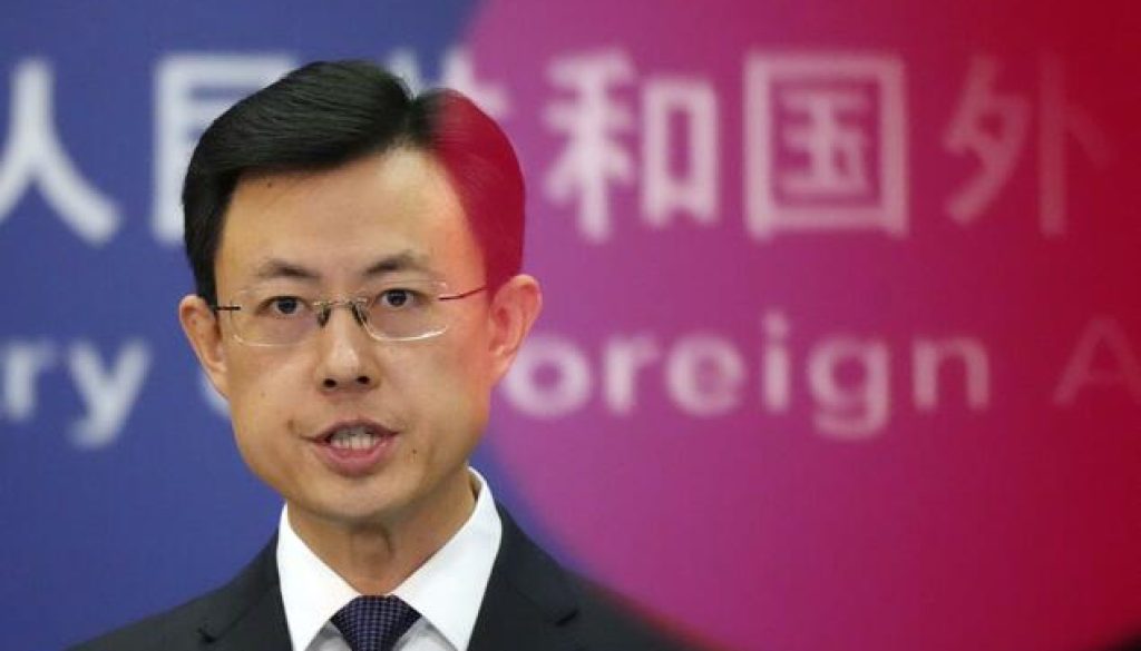 Chinese MoFA Spokesperson Go Jiakun Speaking At a Press Conference