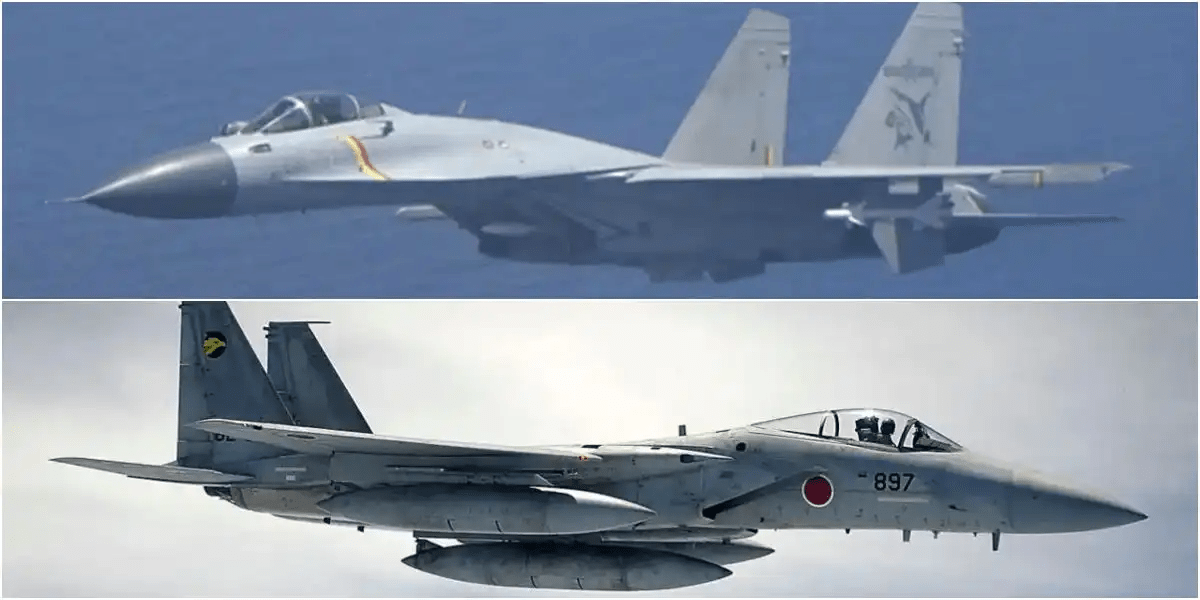 JASDF F-15 and PLANAF J-15