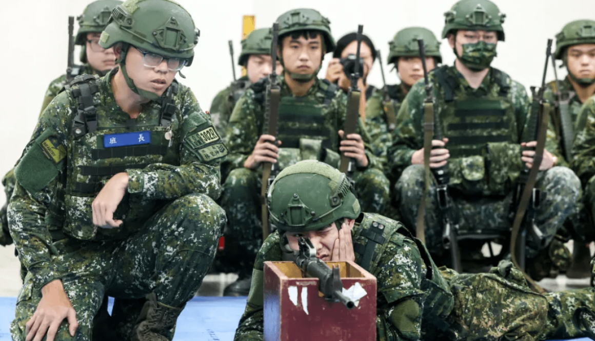 Taiwanese Soldiers In Marksmanship Training