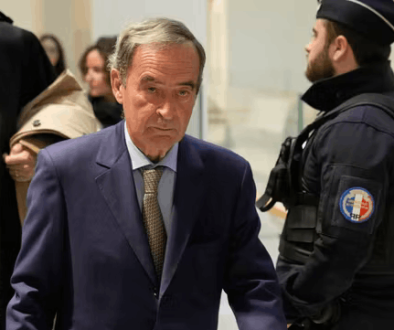 Bruno Lafont, former CEO of Lafarge arrives at court in Paris on April 13, 2026